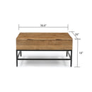 T1105-01 Natural Lift Top Coffee Table - Supfirm