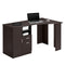 Techni Mobili Classic Office Desk with Storage, Espresso - Supfirm