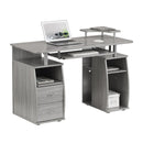 Techni Mobili Complete Computer Workstation Desk With Storage, Grey - Supfirm