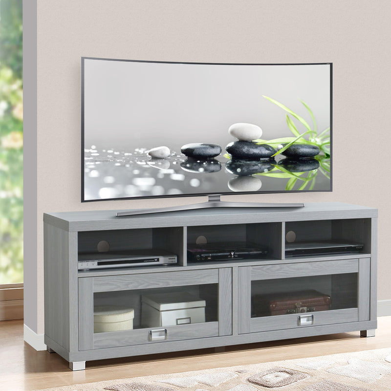 Techni Mobili Durbin TV Stand for TVs up to 75in, Grey - Supfirm