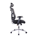 Techni Mobili High Back Executive Mesh Office Chair with Arms, Lumbar Support and Chrome Base, Black - Supfirm