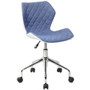 Techni Mobili Modern Height Adjustable Office Task Chair, Blue - Supfirm