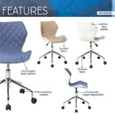 Techni Mobili Modern Height Adjustable Office Task Chair, Blue - Supfirm