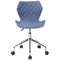 Techni Mobili Modern Height Adjustable Office Task Chair, Blue - Supfirm