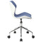 Techni Mobili Modern Height Adjustable Office Task Chair, Blue - Supfirm