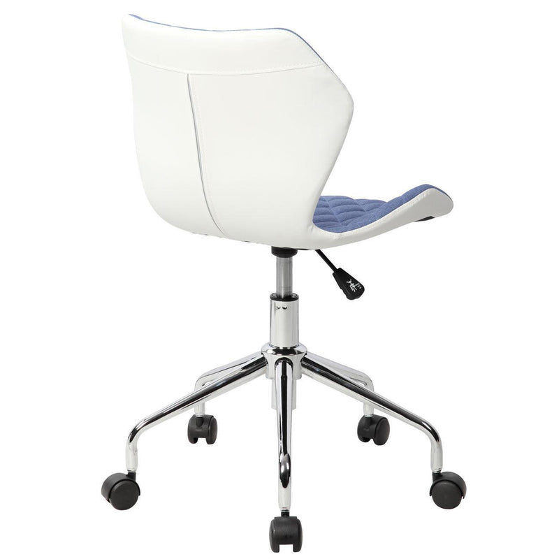 Techni Mobili Modern Height Adjustable Office Task Chair, Blue - Supfirm