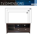 Techni Mobili Modern TV Stand with Storage for TVs Up To 60", Wenge - Supfirm