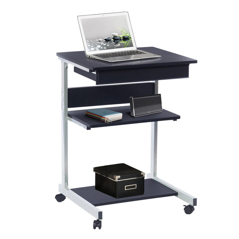 Techni Mobili Rolling Laptop Cart with Storage, Graphite - Supfirm