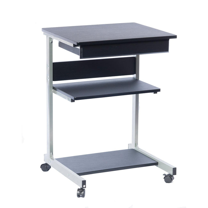 Techni Mobili Rolling Laptop Cart with Storage, Graphite - Supfirm