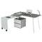 Techni Mobili Rotating Multi-Positional Modern Desk, Grey - Supfirm