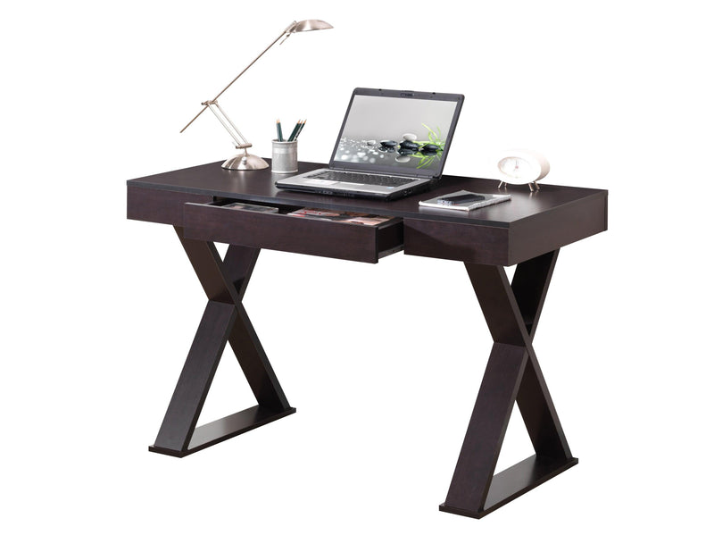 Techni Mobili Trendy Writing Desk with Drawer, Espresso - Supfirm