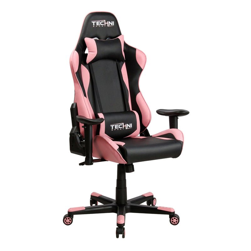 Techni Sport TS-4300 Ergonomic High Back Racer Style PC Gaming Chair, Pink - Supfirm