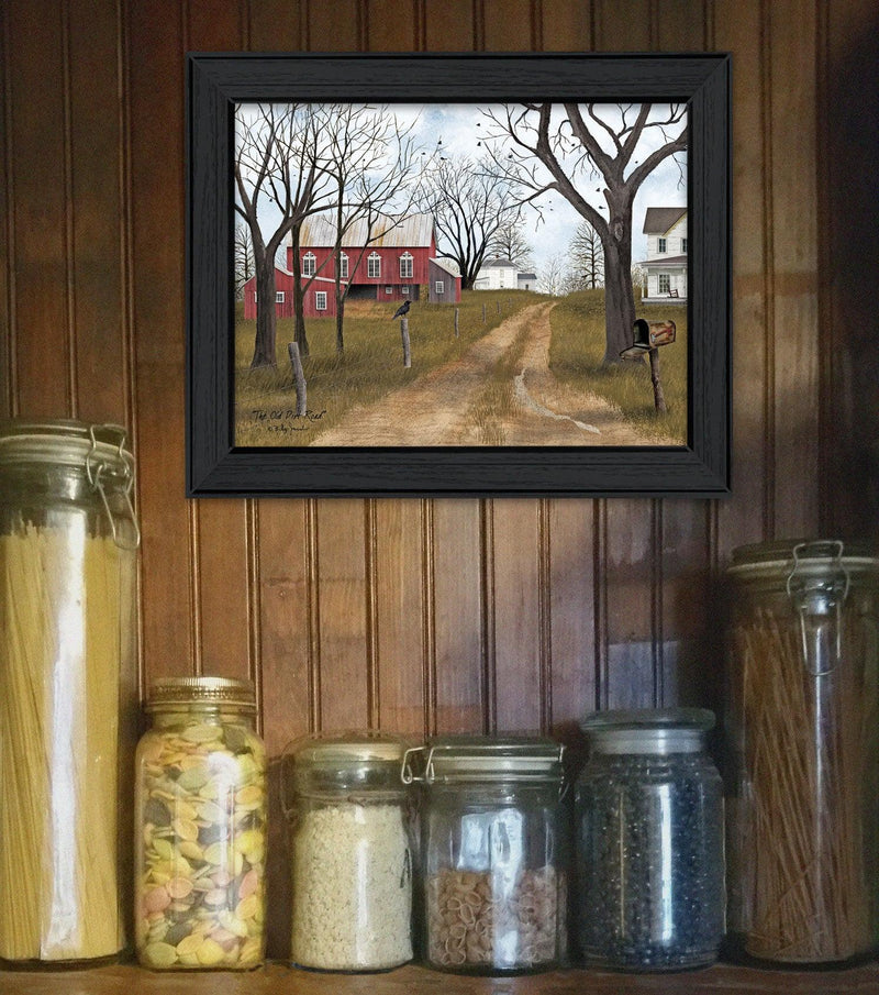 Supfirm "The Old Dirt Road" By Billy Jacobs, Printed Wall Art, Ready To Hang Framed Poster, Black Frame - Supfirm