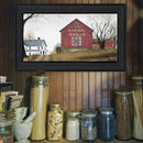 Supfirm "The Quilt Barn" By Billy Jacobs, Printed Wall Art, Ready To Hang Framed Poster, Black Frame - Supfirm