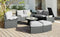 TOPMAX 10-Piece Outdoor Sectional Half Round Patio Rattan Sofa Set, PE Wicker Conversation Furniture Set for Free Combination, Light Gray - Supfirm