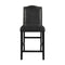 TOPMAX 5 Piece Dining Set with Matching Chairs and Bottom Shelf for Dining Room, Black Chair+Black Table - Supfirm