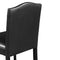 TOPMAX 5 Piece Dining Set with Matching Chairs and Bottom Shelf for Dining Room, Black Chair+Black Table - Supfirm