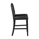 TOPMAX 5 Piece Dining Set with Matching Chairs and Bottom Shelf for Dining Room, Black Chair+Black Table - Supfirm