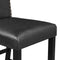 TOPMAX 5 Piece Dining Set with Matching Chairs and Bottom Shelf for Dining Room, Black Chair+Black Table - Supfirm