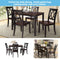 TOPMAX 5-Piece Dining Table Set Home Kitchen Table and Chairs Wood Dining Set, Black+Cherry - Supfirm