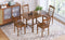 TOPMAX 5-Piece Wood Square Drop Leaf Breakfast Nook Extendable Dining Table Set with 4 Ladder Back Chairs for Small Places, Brown - Supfirm