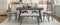 TOPMAX Farmhouse Solid Wood 6-Piece Dining Table Set Rectangular Kitchen Table Set with Upholstered Chairs and Bench, Gray - Supfirm