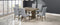 TOPMAX Mid-Century Solid Wood 7-Piece Dining Table Set Extendable Kitchen Table Set with Upholstered Chairs and 12" Leaf for 6, Golden Brown+Gray Cushion - Supfirm