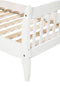 TOPMAX Platform Bed Frame Mattress Foundation with Wood Slat Support, Twin (White), Common - Supfirm