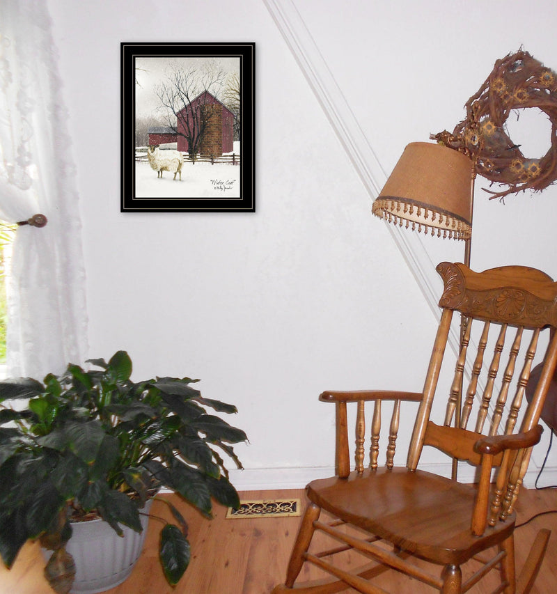 Supfirm Trendy Decor 4U "Winter Coat" Framed Wall Art, Modern Home Decor Framed Print for Living Room, Bedroom & Farmhouse Wall Decoration by Billy Jacobs - Supfirm