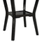 TREXM 5-Piece Kitchen Dining Table Set Round Table with Bottom Shelf, 4 Upholstered Chairs for Dining Room(Espresso) - Supfirm