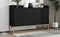 TREXM Modern Sideboard Elegant Buffet Cabinet with Large Storage Space for Dining Room, Entryway (Black) - Supfirm