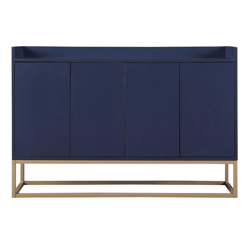 TREXM Modern Sideboard Elegant Buffet Cabinet with Large Storage Space for Dining Room, Entryway (Navy) - Supfirm