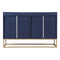 TREXM Modern Sideboard Elegant Buffet Cabinet with Large Storage Space for Dining Room, Entryway (Navy) - Supfirm