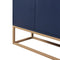 TREXM Modern Sideboard Elegant Buffet Cabinet with Large Storage Space for Dining Room, Entryway (Navy) - Supfirm