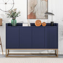 TREXM Modern Sideboard Elegant Buffet Cabinet with Large Storage Space for Dining Room, Entryway (Navy) - Supfirm