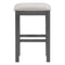 TREXM Multipurpose Home Kitchen Dining Bar Table Set with 3 Upholstered Stools(Gray) - Supfirm