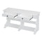 TREXM Retro Console Table/Sideboard with Ample Storage, Open Shelves and Drawers for Entrance, Dinning Room, Living Room (Antique White) - Supfirm