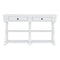 TREXM Retro Console Table/Sideboard with Ample Storage, Open Shelves and Drawers for Entrance, Dinning Room, Living Room (Antique White) - Supfirm