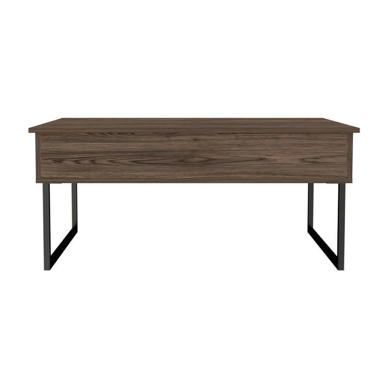 Trumbel Rectangle Lift Top Coffee Table Dark Walnut - Supfirm