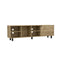 TV Stand for TV´s up 70" Estocolmo, Four Open Shelves, Light Oak Finish - Supfirm