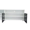 TV Stand High Gloss Doors Modern TV Stand LED(White/Black) - Supfirm