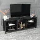 TV Stand Storage Media Console Entertainment Center,Tradition Black - Supfirm