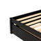 Twin Bed with 2 Drawers, Solid Wood, No Box Spring Needed ,Espresso - Supfirm