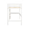 Twin Loft Bed with built-in desk,White - Supfirm