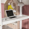 Twin Loft Bed with built-in desk,White - Supfirm