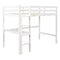 Twin Loft Bed with built-in desk,White - Supfirm