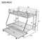 Twin over Full Bed with Sturdy Steel Frame, Bunk Bed with Twin Size Trundle, Two-Side Ladders, Silver(OLD SKU:MF194424AAN) - Supfirm