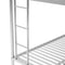 Twin over Full Bed with Sturdy Steel Frame, Bunk Bed with Twin Size Trundle, Two-Side Ladders, Silver(OLD SKU:MF194424AAN) - Supfirm