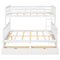 Twin-Over-Full Bunk Bed with Ladders and Two Storage Drawers (White){old sku:LT000165AAK} - Supfirm