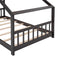 Twin Size House Bed Wood Bed, Espresso - Supfirm